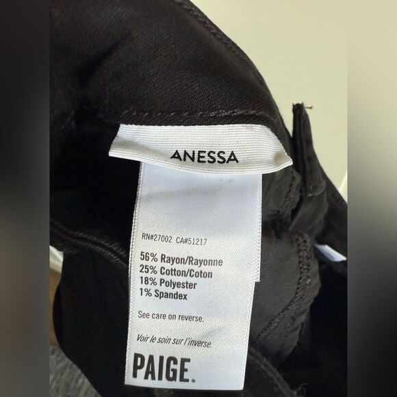 Paige Anessa Coated Wide Leg Jeans - Picture 5 of 11